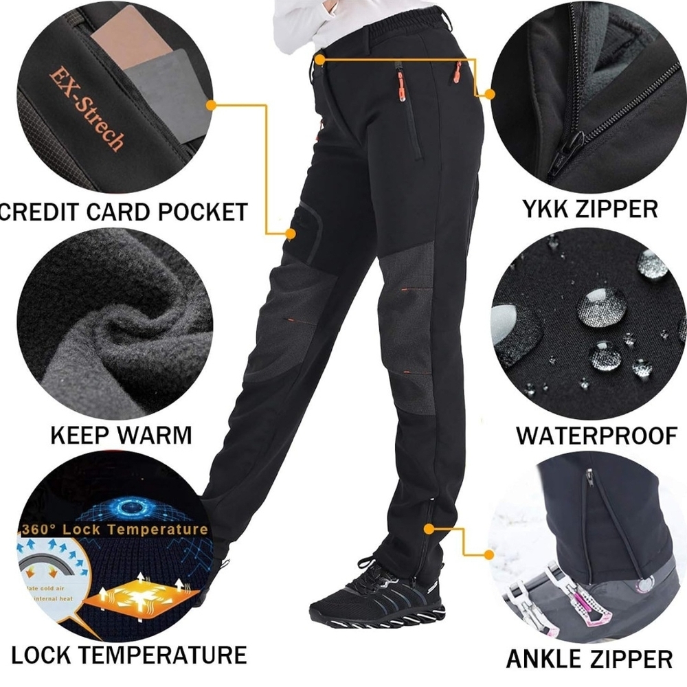 Women's Black Waterproof Pants